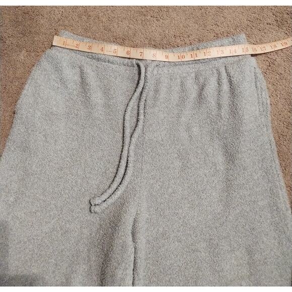 Women's Live Well Open Front Lounge Jacket & Pant Set Gray Terry Size M - Picture 9 of 10